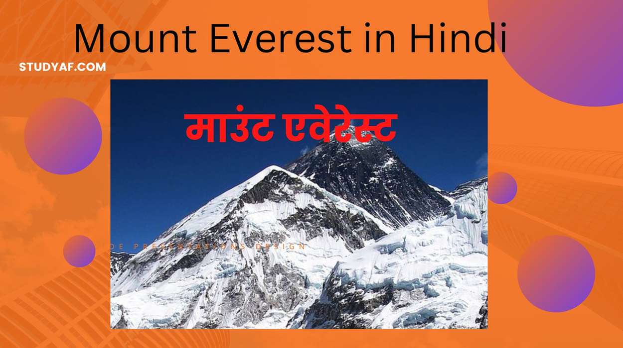 Mount Everest in Hindi / माउंट एवेरेस्ट Studyaf