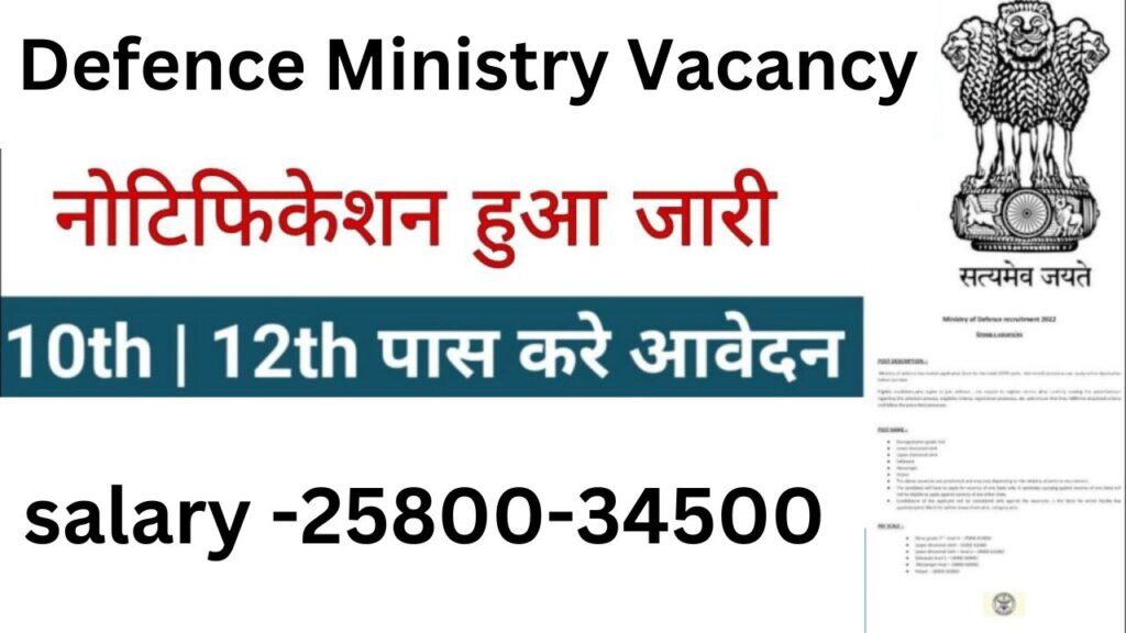 Defence Ministry Vacancy