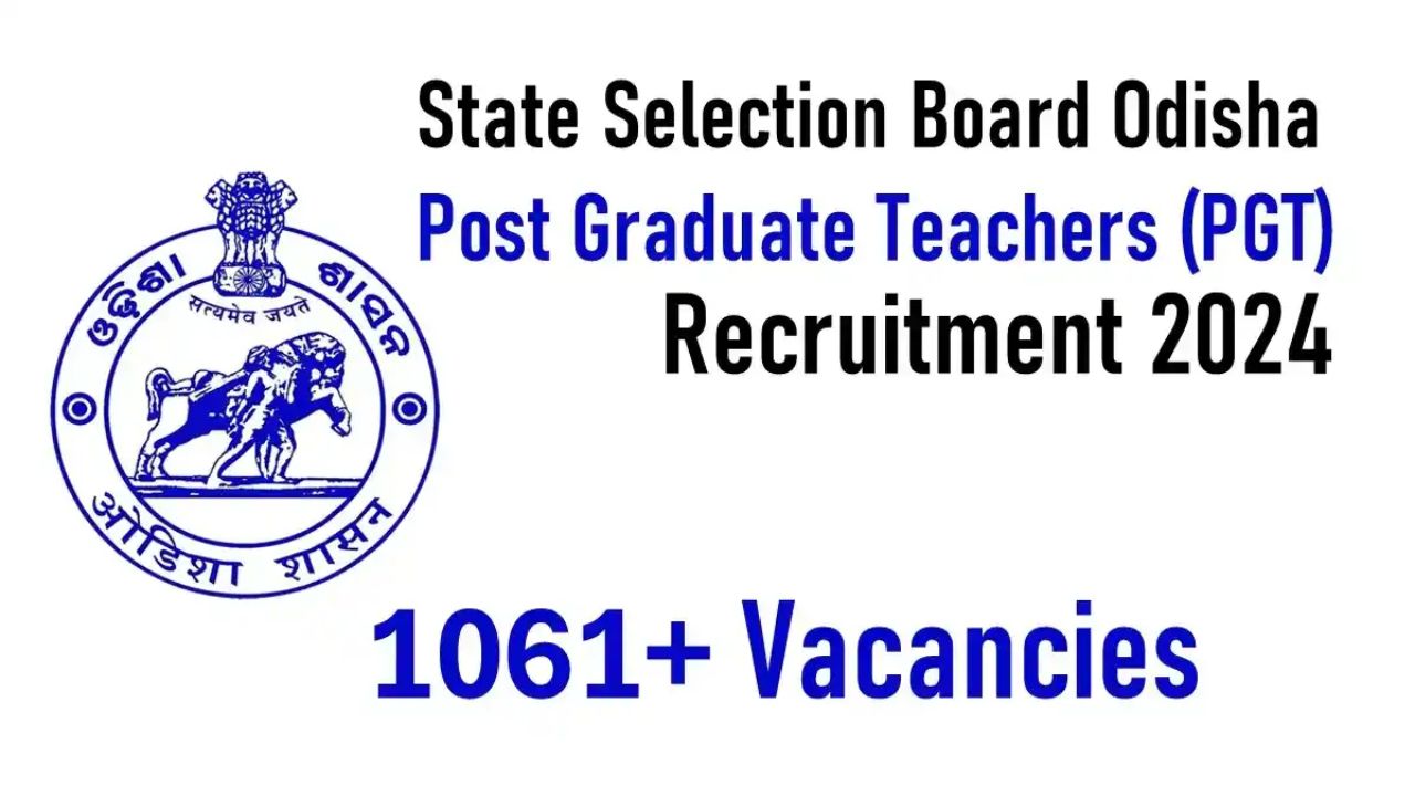 SSB Odisha PGT Recruitment 2024