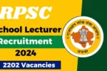 Rajasthan RPSC School Lecturer PGT Teacher Recruitment 2024