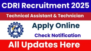 CSIR CDRI Recruitment 2025
