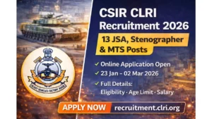 CSIR-CLRI Recruitment 2026