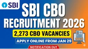SBI CBO Recruitment 2026