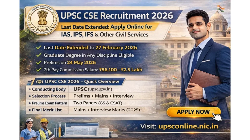 UPSC CSE Recruitment 2026