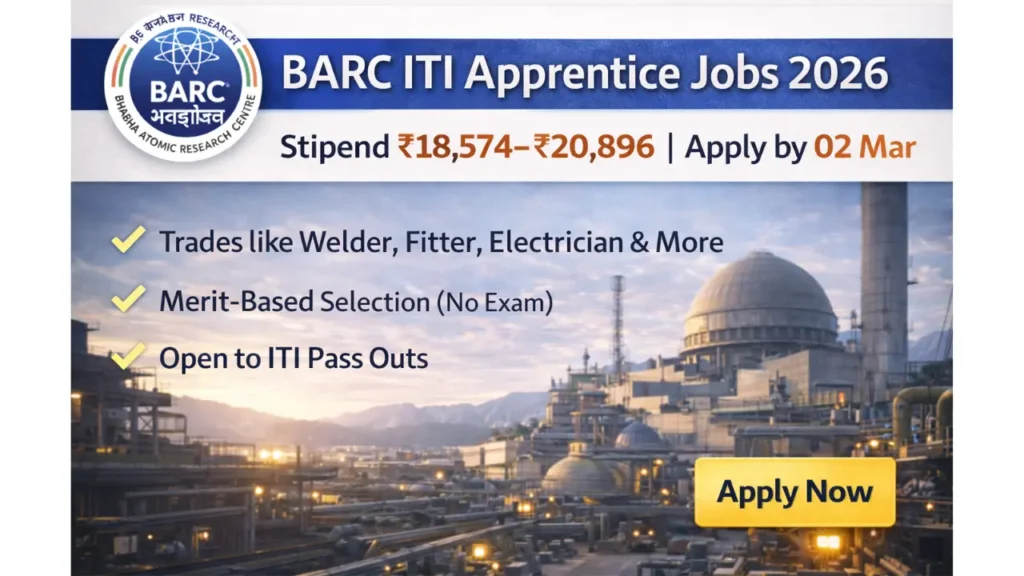 BARC ITI Apprentice Recruitment 2026