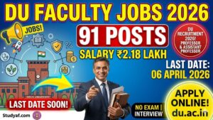 Delhi University Faculty Recruitment 2026