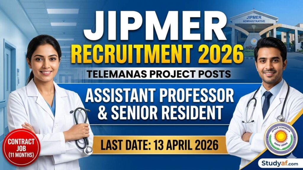 JIPMER Recruitment 2026