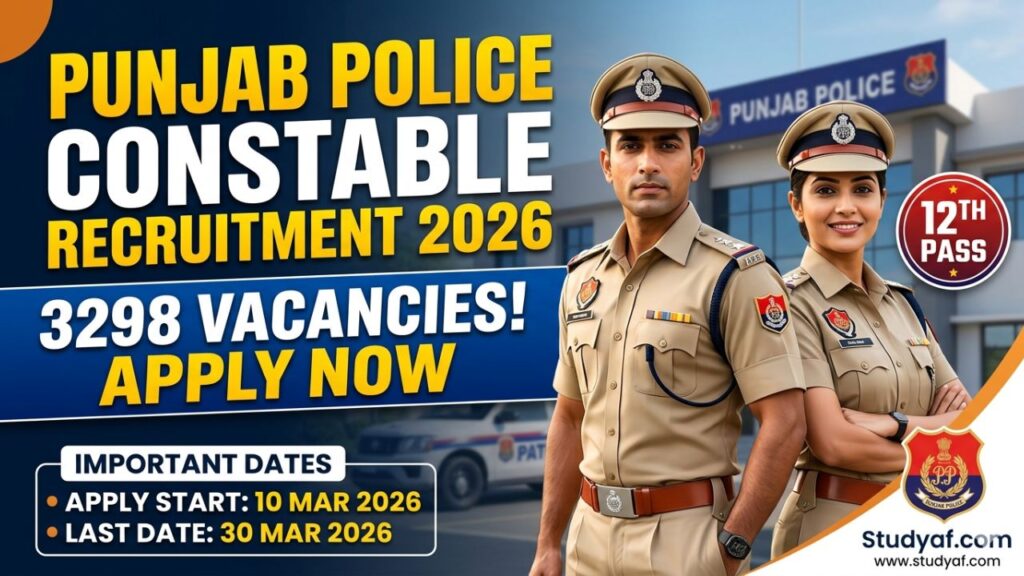 Punjab Police Constable Recruitment 2026
