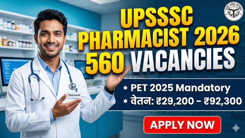 UPSSSC Pharmacist Recruitment 2026