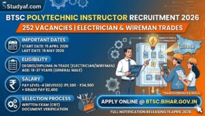 BTSC Polytechnic Instructor Recruitment 2026