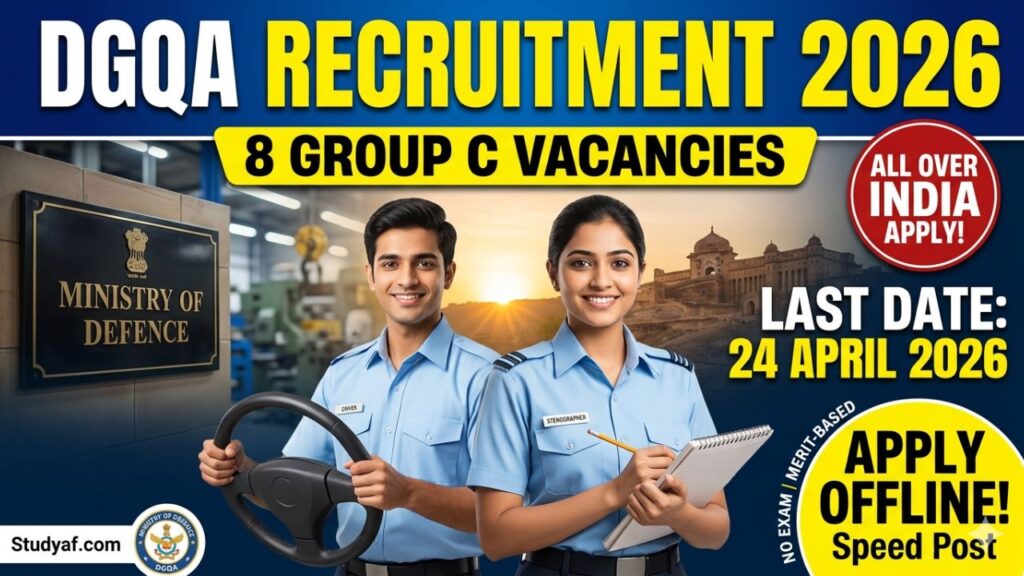 DGQA Group C Recruitment 2026