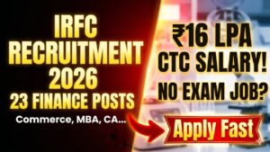 IRFC Assistant Recruitment 2026