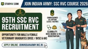 Indian Army 95th SSC RVC Recruitment 2026