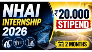 NHAI Summer Internship 2026
